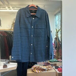 Apc plaid shirt jacket